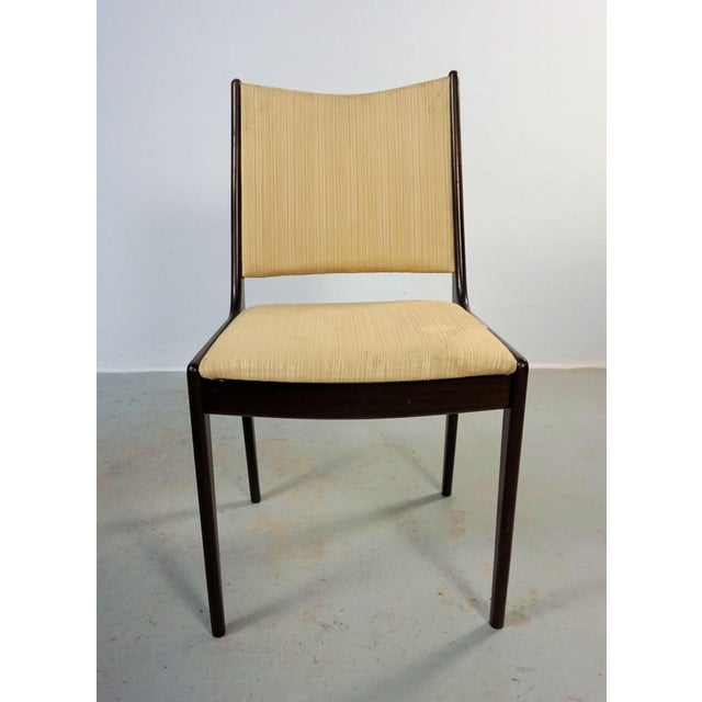Mahogany Dining Chairs by Johannes Andersen for Uldum Møbelfabrik, Restored with Customizable Reupholstery, 1960s, Set of 8 For Sale - Image 3 of 13