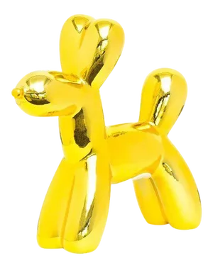 Interior Illusions Plus Yellow Mini Ceramic Dog Piggy Bank - 7.5" tall