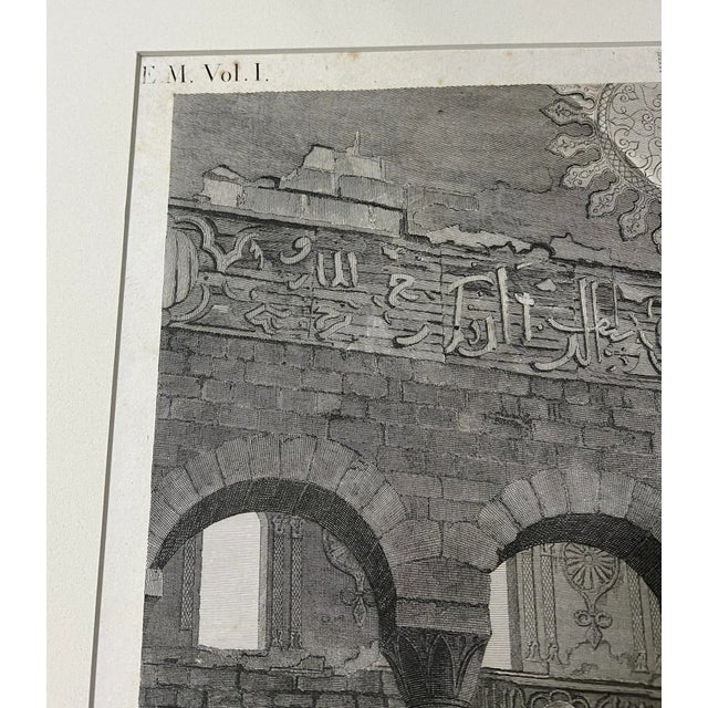 Black Le Kaire (Citadelle) Early 19th Century French Engraving Etching Print For Sale - Image 8 of 11