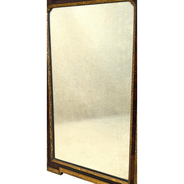 Brown Antique Georgian Walnut and Gilt Wall Mirror, 1720 For Sale - Image 8 of 11