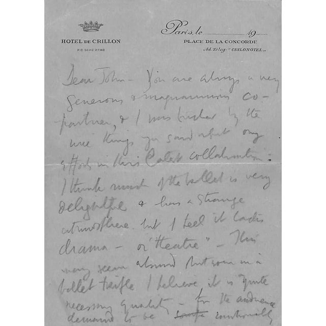 1980s "Cecil Beaton: A Biography" 1985 Vickers, Hugo With Hand-Written Letter by Cb For Sale - Image 5 of 8