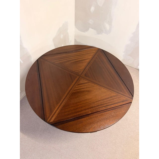 Mid-Century Danish Square-to-Round Convertible Dining Table, 1980s For Sale - Image 3 of 13