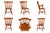 Traditional 1970s Ethan Allen American Traditional Nutmeg Windsor Back Chairs- Set of 6 For Sale - Image 3 of 10