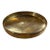 Hand-Hammered Brass Centerpiece Bowl With Engraved Floral Motif, 1970s For Sale