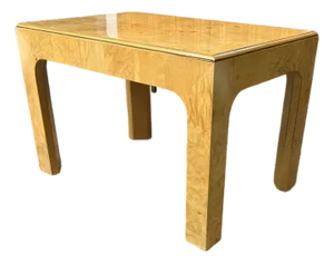 1980s Attributed Henredon Scene Two Burl Wood Side Table