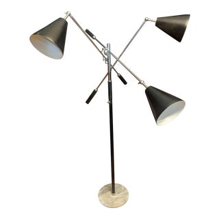 Italian Three Arm Arredoluce Style Floor Lamp For Sale