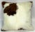 Contemporary 16x16 Tri-Color Premium Long-Haired Colombian Cowhide Pillow Cover – Handcrafted by Pablo Sota Designs For Sale - Image 3 of 9