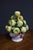 Italian Ceramic Apple Fruit Centerpiece on Pedestal For Sale - Image 4 of 8
