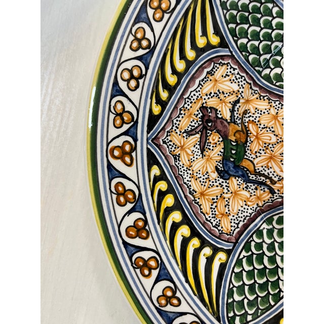 Ceramic Coimbra Ceramic - Hand Painted Portuguese Plate 6 For Sale - Image 7 of 10