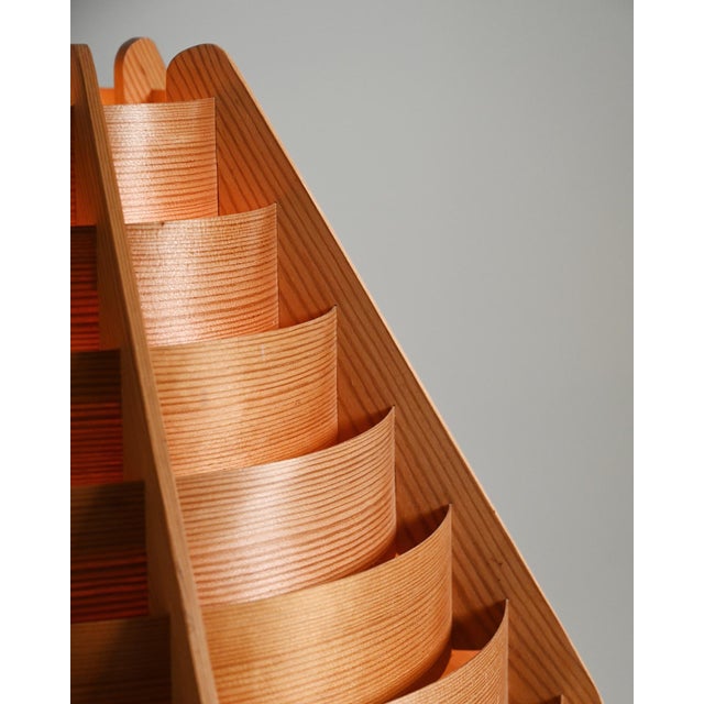 Hans-Agne Jakobsson Swedish Pine Pendant Lamp in the style of Hans Agne Jakobsson, 1960s For Sale - Image 4 of 9
