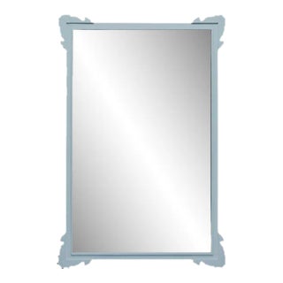 Fleur Home Garden District Napoleon Rectangle Mirror in Parma Gray, 36x48 For Sale