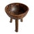 2020s Wood Carved Rustic Bowl on Legs For Sale - Image 5 of 7