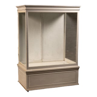 Vintage Glass-Front Retail Display Showcase Cabinet For Sale