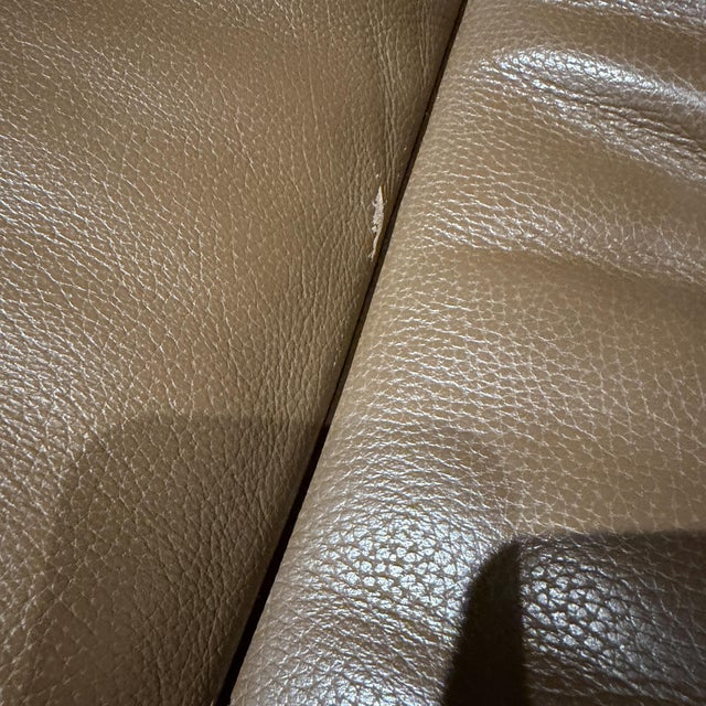 Ekornes ASA Stressless Leather Recliner and Ottoman Norway Ekornes Scandinavian Modern For Sale - Image 4 of 10