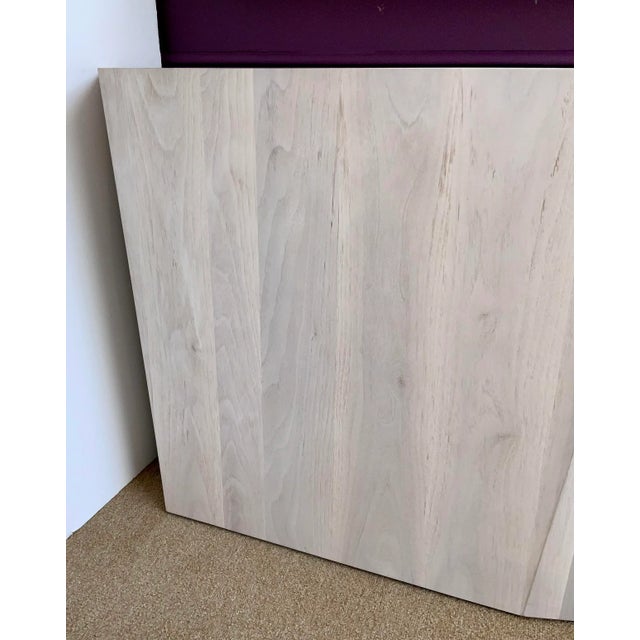 Contemporary Organic Modern Sculptural Light Grey Walnut Finished Console Table For Sale - Image 3 of 6