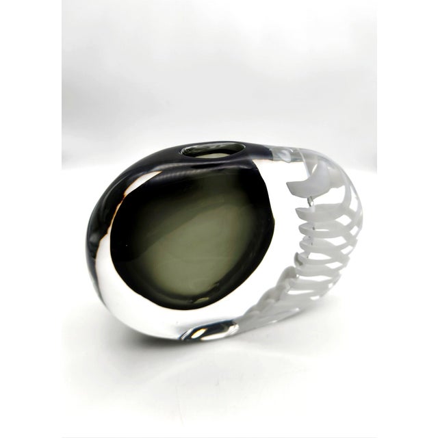 Glass Mid-Century Modern Sculptural Glass Vessel by Antonio Da Ros for Cenedese, 1950s For Sale - Image 7 of 9
