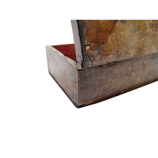 Goldenrod Box with Marquetry, 1900s For Sale - Image 8 of 15