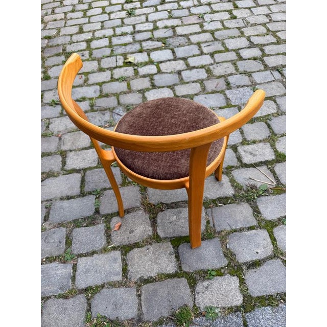 Armchair Series 8000 in Brown and Upholstered Beech by Thygesen & Sørensen for Magnus Olesen For Sale - Image 6 of 11