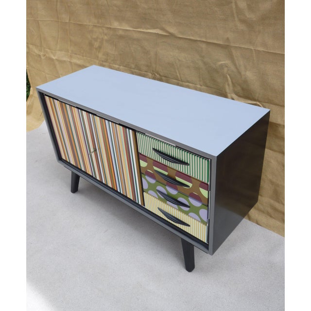 Vintage Chest of Drawers with Two Doors and Drawers, 1960s For Sale - Image 3 of 12