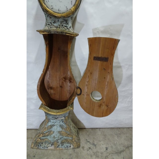 Wood Mora Clock 100% Original Paint Sven Nilsson Morin Model For Sale - Image 7 of 9