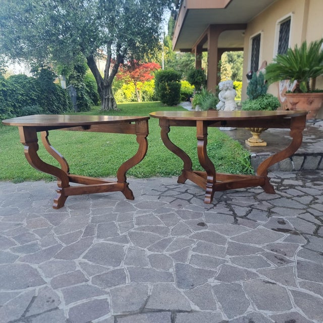 Antique Tuscan Walnut Consoles, 1770, Set of 2 For Sale - Image 12 of 15