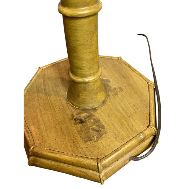 Goldenrod Mid 20th Century Bamboo Parrot Floor Lamp For Sale - Image 8 of 9