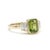 Contemporary Natural Peridot Ring | Art Deco Engagement Ring | August Birthstone Ring for Women Us 7 For Sale - Image 3 of 3