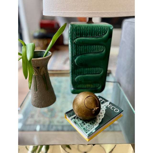 1960s 1960s Space Age/ Brutalist Brass Orb Ashtray by Almazan Spain For Sale - Image 5 of 5