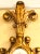 Traditional Gilt Carved Wall, Console or Table Mirror With High Open Fleur-De-Lis Pediment For Sale - Image 3 of 13