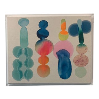 "Apiece" Contemporary Abstract Oil Painting by Michelle Armas, Framed For Sale