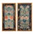 Pair of Framed Fine Chinese Antique Embroidery Panels with Forbidden Knots For Sale