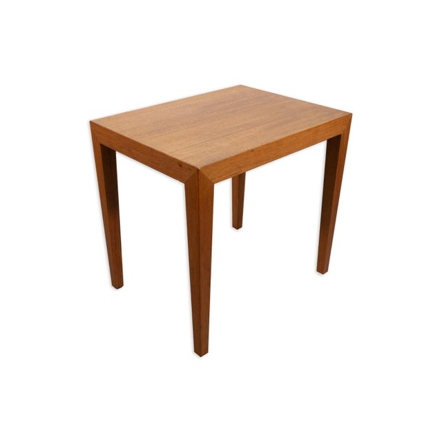 Haslev Mobelsnedkeri Set of 3 Severin Hansen for Haslev Møbelsnedkeri Vintage Danish Nesting Tables For Sale - Image 4 of 8