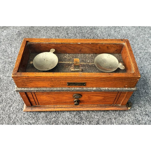 Antique Henry Troemner Apothecary Scale and Weights No. 190b For Sale In Raleigh - Image 6 of 16