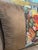 Handmade Mocha Velvet Tropical Cushion Cover For Sale In Los Angeles - Image 6 of 15