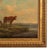 Textile 19th Century Oil Painting Pastoral Luminist Romantic Highland Cows Paris Ex-Christie's by Henry Milbourne, 1815 For Sale - Image 7 of 13
