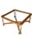 Vintage Faux Bamboo Brass & Glass Coffee Table | Hollywood Regency Chinoiserie Cocktail Table | Campaign Style Designer Square Coffee Table For Sale - Image 6 of 13