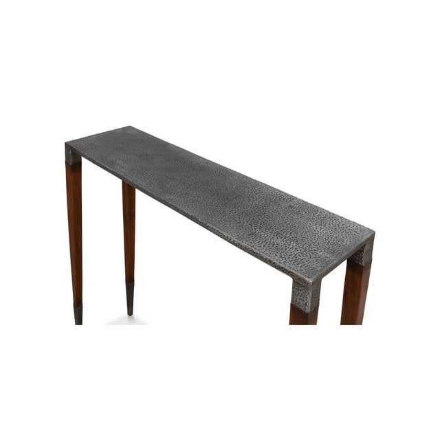 Not Yet Made - Made To Order Pair of Slim Art Deco Console Tables For Sale - Image 5 of 14