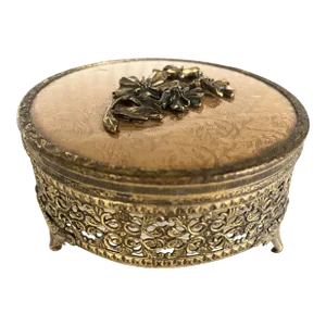 Early 20th Century Italianate Gilded Powder Box
