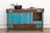 Antique Turquoise Blue Damachiya Cabinet For Sale - Image 18 of 18