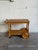 Mid-Century Modern Oak Two-Tier Rolling Bar Cart Danish Mid-Century Modern Serving Trolley 1970s For Sale - Image 3 of 10