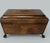 Brass Antique Brass Inlaid Rosewood English Tea Caddy Box Regency Gillows Lancaster. For Sale - Image 8 of 9