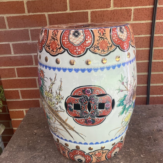 Vintage MidCentury Chinese Garden Stool Chairish
