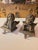 Metal Cherub Stocking Hangers With Bronzed Metal Body For Sale - Image 7 of 8