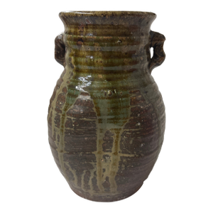 Japanese Vase With Handles Signed Circa 1900s
