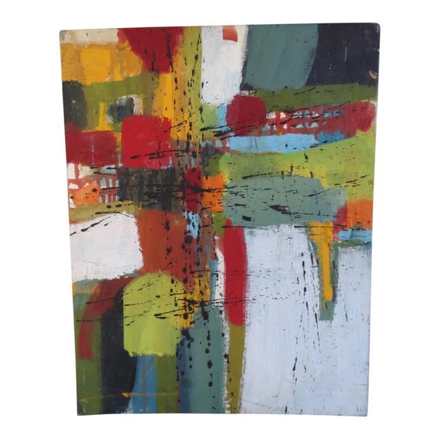 Jae Carmichael Abstract Landscape Oil on Board For Sale