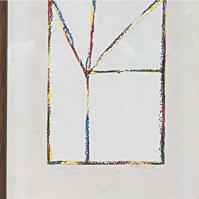 Screen print - Ângelo de Sousa. Untitled; Screen print on paper. Signed. Edition 19/100. Slight signs of acidity....