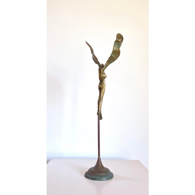 Contemporary Fallen Angel Bronze Sculpture by Gyunay Aliev For Sale - Image 3 of 5