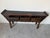 1980s Vintage Chinese Black Lacquer Altar Console Table With Hand-Carved Apron For Sale - Image 5 of 12