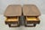 Vintage Mid Century Modern Sculpted Walnut & Laminate Coffee End Table Set 3 Pc For Sale - Image 14 of 18