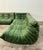 Michel Ducaroy Set of 5 Togo Sofa Set in Emerald Green Leather by Michel Ducaroy for Ligne Roset For Sale - Image 4 of 9